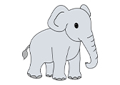 象Elephant自然环境动物卡通-棱猫教学课件资源创作素材分享