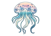 水母Jellyfish自然环境动物卡通-棱猫教学课件资源创作素材分享