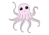 章鱼Octopus111511自然环境动物卡通-棱猫教学课件资源创作素材分享