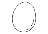 课堂教案设计素材资源下载-蛋Egg人类生活水果食物线稿|棱猫