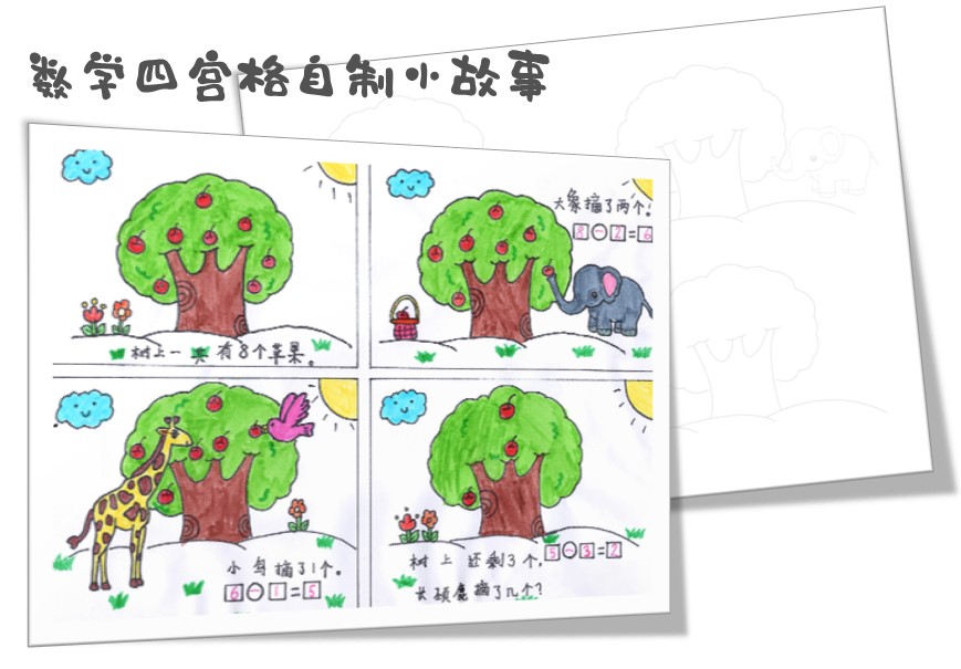 数学四宫格自制小故事